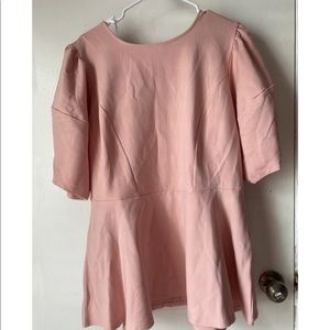 Eloquii blush pink top 16